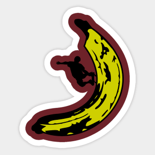 Surf Banana Sticker